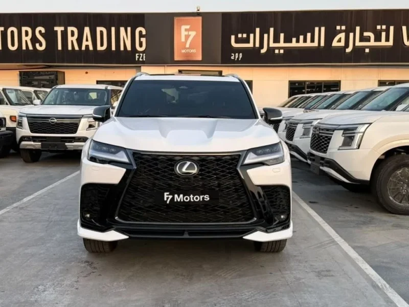 2026 Lexus LX700h F SPORT 3.5 Litres 6 Cylinders Hybrid Engine White Red SUV GCC Specs