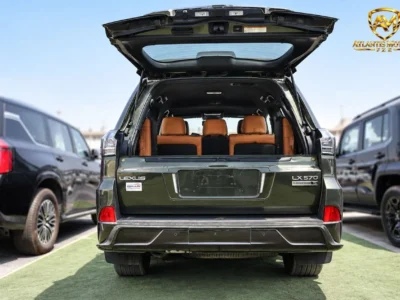 2021 Lexus LX570 SIGNATURE BLACK EDITION 5.7 Liters 8 Cylinders Petrol Engine Green Tan SUV
