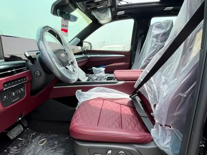 2026 Cadillac Escalade SPORT 4.0L 8 Cylinders Petrol Engine Black Red SUV GCC Specs Pristine Condition