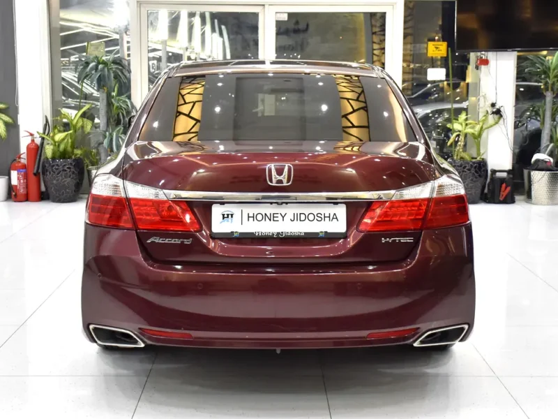 2016 Honda Accord EX 4 Cylinders Petrol Engine Burgundy Beige Sedan GCC Specs Automatic