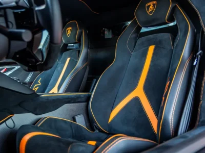 2017 Lamborghini Aventador LP 750-4 Superveloce 6.5-liter V12 Petrol Engine Orange Black Coupe