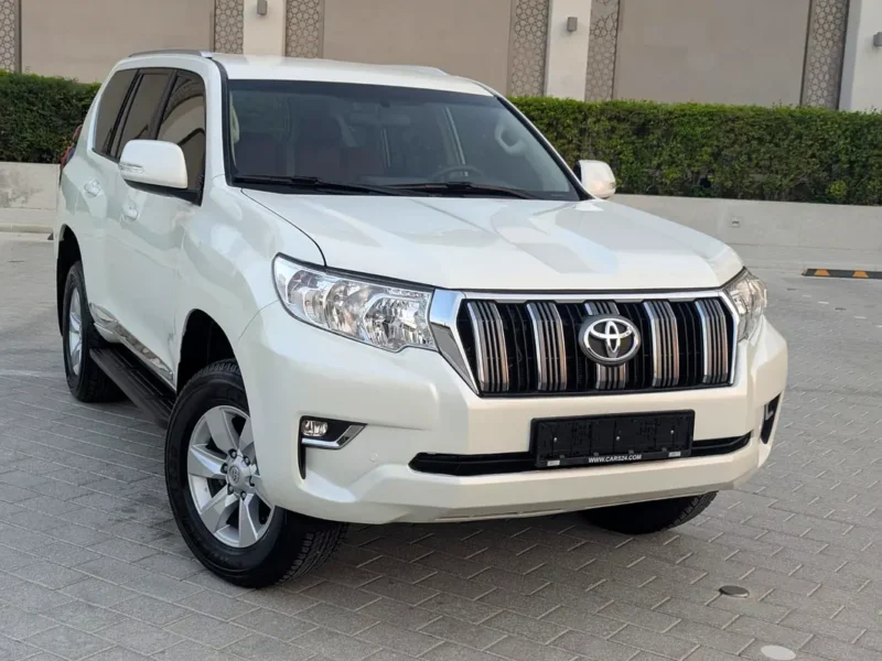 2019 Toyota Prado EXR 2.7 Litres 4 Cylinders Petrol Engine White Beige SUV GCC Specs