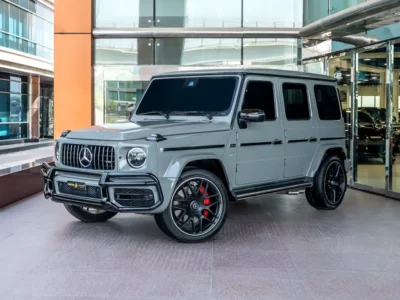 2021 Mercedes-Benz G-Class G 63 AMG 4.0 Litres V8 Biturbo Petrol Engine Grey White SUV