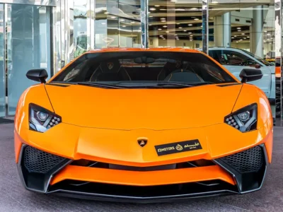 2017 Lamborghini Aventador LP 750-4 Superveloce 6.5-liter V12 Petrol Engine Orange Black Coupe