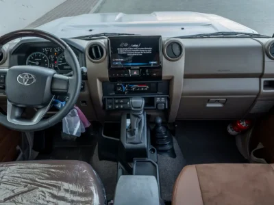 2026 Toyota Land Cruiser 70 Series LC 76 LX 4.0 Litres 6 Cylinders Petrol Engine White tan SUV
