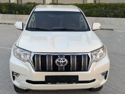 2019 Toyota Prado EXR 2.7 Litres 4 Cylinders Petrol Engine White Beige SUV GCC Specs