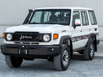 2026 Toyota Land Cruiser 70 Series LC 76 LX 4.0 Litres 6 Cylinders Petrol Engine White tan SUV