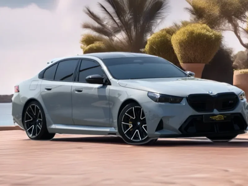 2025 BMW M5 Competition 8 Cylinders Hybrid Engine Grey Orange Sedan GCC Specs
