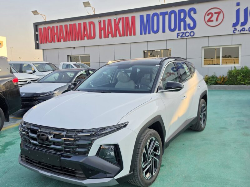 2027 Hyundai Tucson 1.6L Turbo 4 Cylinders Petrol Engine White Beige SUV GCC Specs