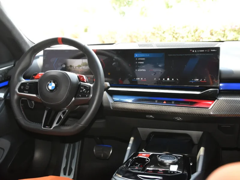 2025 BMW M5 Competition 8 Cylinders Hybrid Engine Grey Orange Sedan GCC Specs