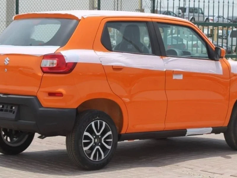 2026 SUZUKI S-PRESSO STANDARD 1.0L PETROL 4 Cylinders Engine MT Orange Black Hatchback