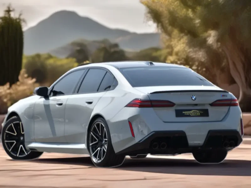 2025 BMW M5 Competition 8 Cylinders Hybrid Engine Grey Orange Sedan GCC Specs