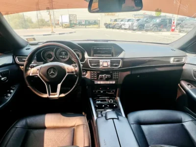 2014 Mercedes-Benz E-Class E 300 4MATIC 6 Cylinders Petrol Engine White Black Sedan