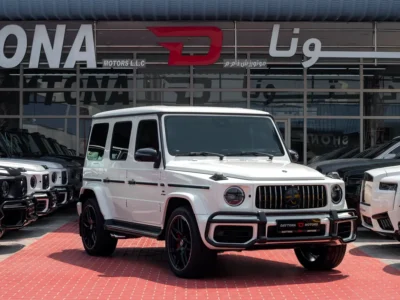 2021 Mercedes-Benz G-Class G 63 AMG 4.0 Litres V8 Biturbo Engine White Blue SUV Automatic