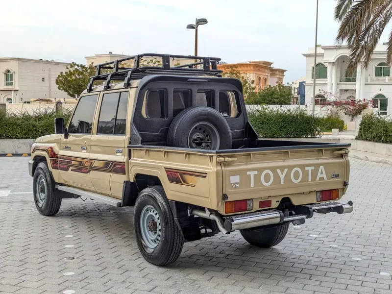 2020 Toyota Land Cruiser 70 Series LC 79 Base DC 4.5L Diesel 8 Cylinders Engine Beige Pickup
