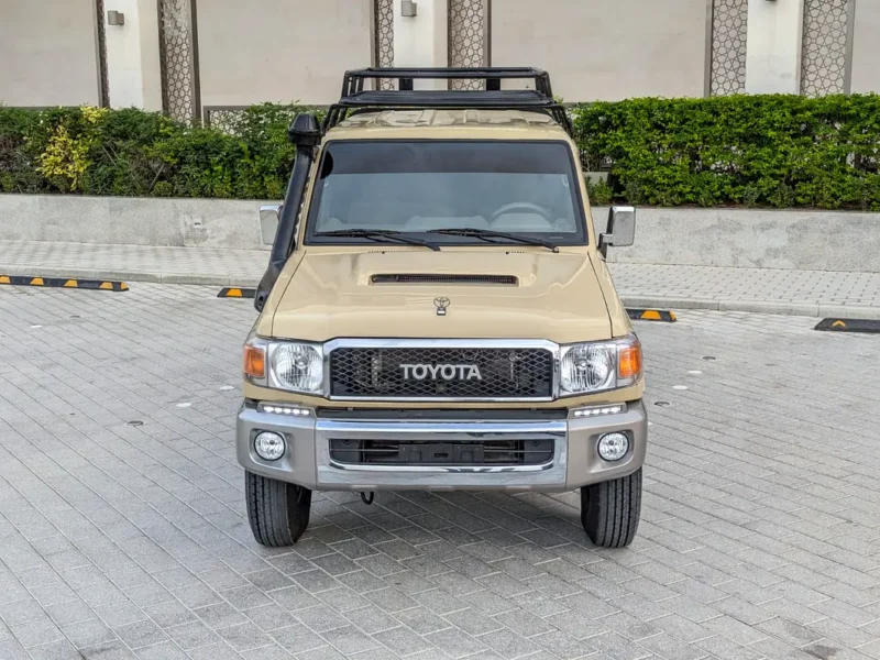 2020 Toyota Land Cruiser 70 Series LC 79 Base DC 4.5L Diesel 8 Cylinders Engine Beige Pickup