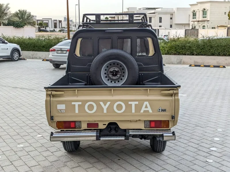 2020 Toyota Land Cruiser 70 Series LC 79 Base DC 4.5L Diesel 8 Cylinders Engine Beige Pickup