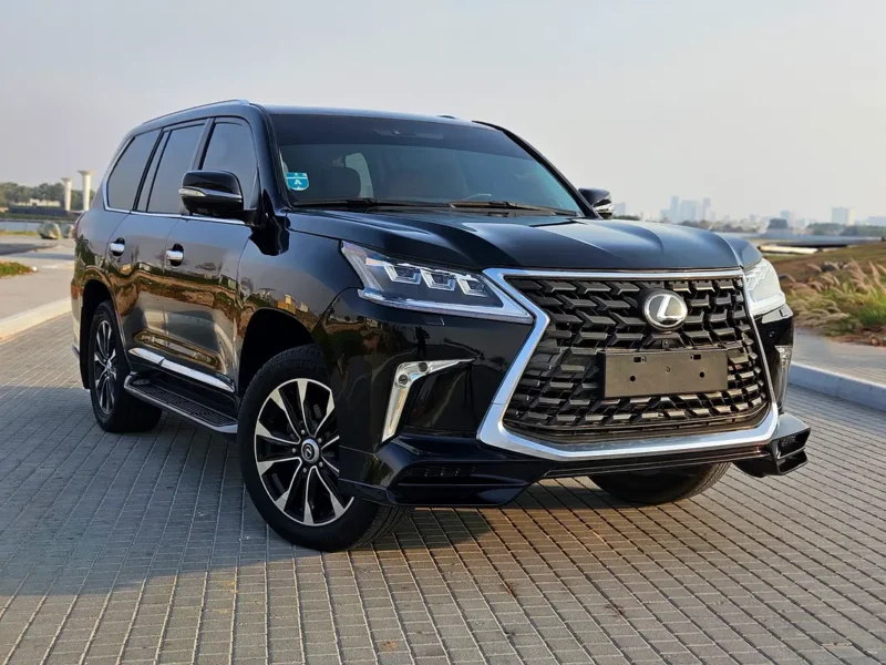 2009 Lexus LX-Series LX 570 Luxury 5.7 Litres V8 Petrol Engine Black Orange SUV GCC Specs