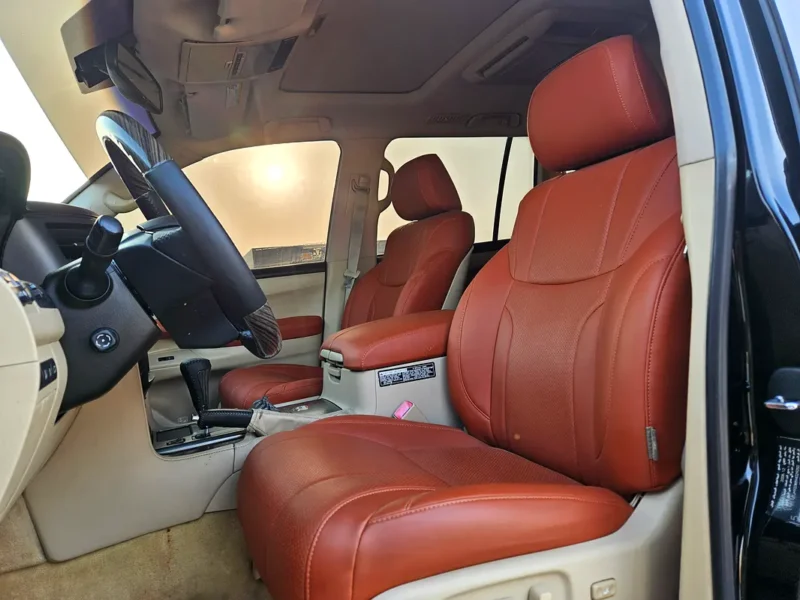 2009 Lexus LX-Series LX 570 Luxury 5.7 Litres V8 Petrol Engine Black Orange SUV GCC Specs