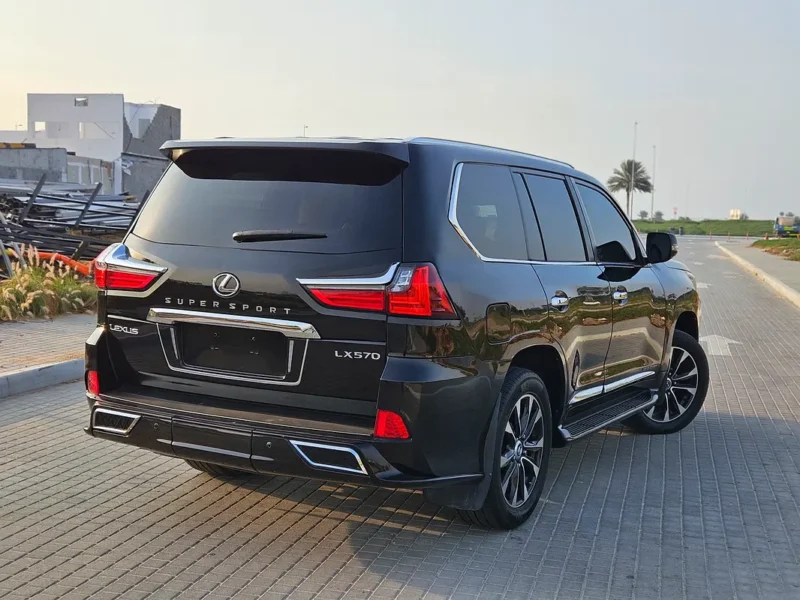 2009 Lexus LX-Series LX 570 Luxury 5.7 Litres V8 Petrol Engine Black Orange SUV GCC Specs
