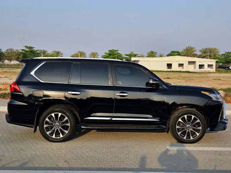 2009 Lexus LX-Series LX 570 Luxury 5.7 Litres V8 Petrol Engine Black Orange SUV GCC Specs