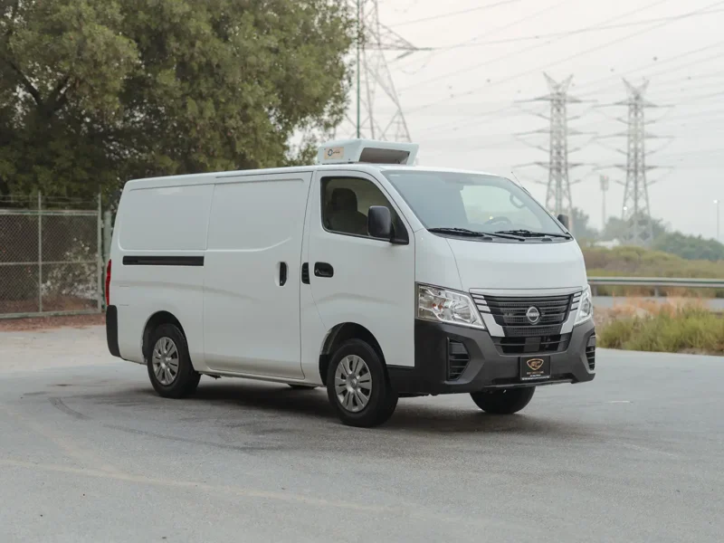 2023 Nissan Urvan Standard Roof 2.5 Litres 4 Cylinders Petrol Engine AT White Grey Chiller Van