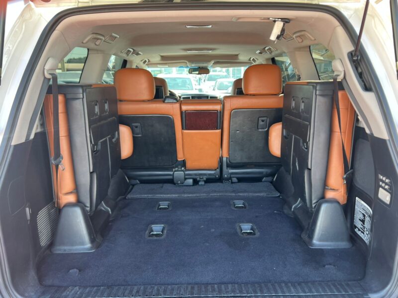 2012 Lexus LX 570 5.7 Litres 8 Cylinders Petrol Engine White Tan SUV GCC Specs Full Option