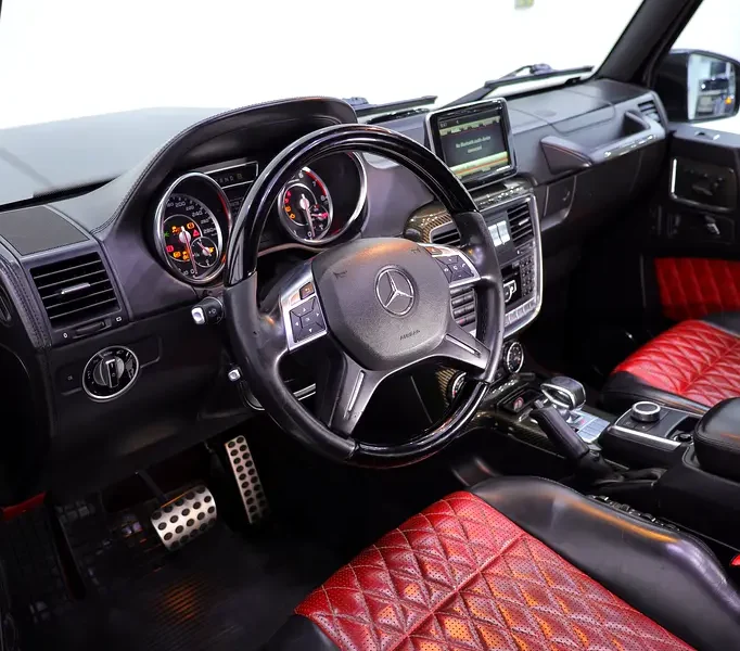 2015 Mercedes-Benz G-Class G 63 AMG 4.0L V8 Biturbo Engine Black Red SUV GCC Specs