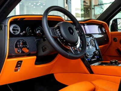 2026 Rolls-Royce Cullinan Black Badge Twin-Turbo V12 Petrol Engine Black Orange SUV