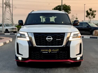 2024 Nissan Patrol Nismo 5.6 Liters 8 Cylinders Petrol Engine White Red SUV GCC Specs