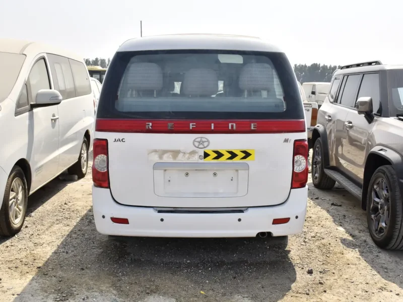 2015 JAC M1 Refine 4 Cylinders Petrol Engine White Grey Van GCC Specs Automatic