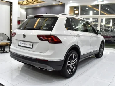 2019 Volkswagen Tiguan SEL 4 Cylinders Petrol Engine White Beige Crossover GCC Specs