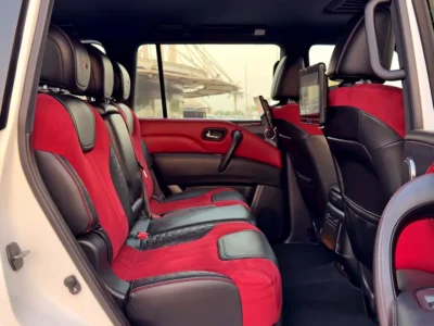 2024 Nissan Patrol Nismo 5.6 Liters 8 Cylinders Petrol Engine White Red SUV GCC Specs
