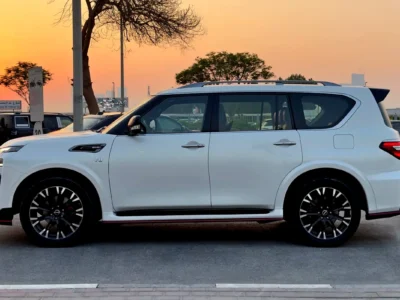 2024 Nissan Patrol Nismo 5.6 Liters 8 Cylinders Petrol Engine White Red SUV GCC Specs