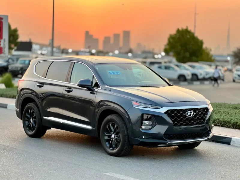 2020 Hyundai Santa Fe 4 Cylinders Petrol Engine Grey Brown Well Maintained SUV US Specs