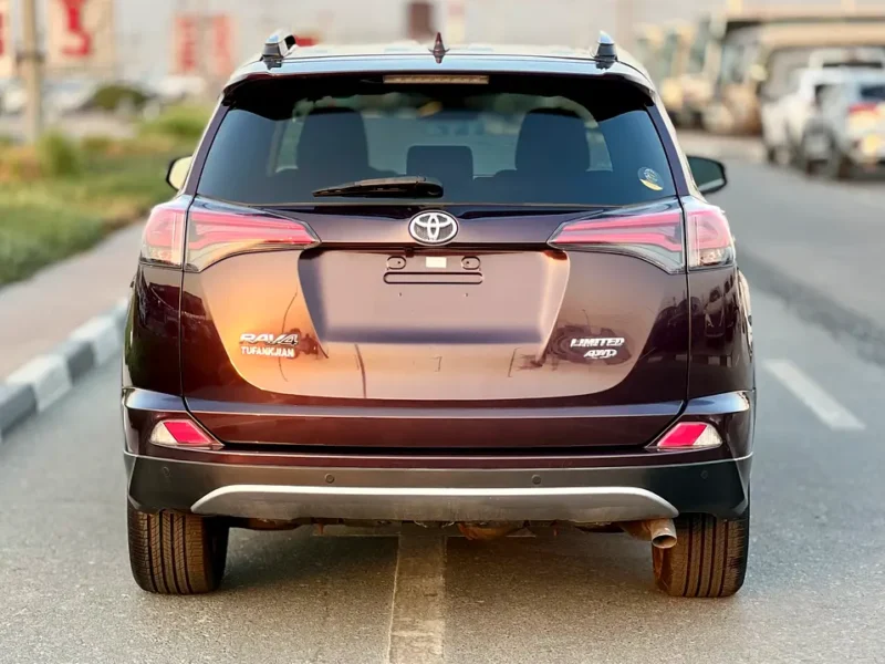 2017 Toyota Rav 4 Limited 4 Cylinders Petrol Engine Maroon Black SUV American Specs