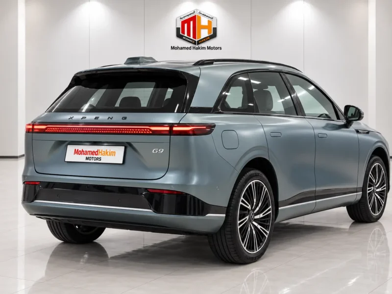 2027 XPENG G9 LONG RANGE ELECTRIC Vehicle Green Tan SUV GCC Specs Automatic
