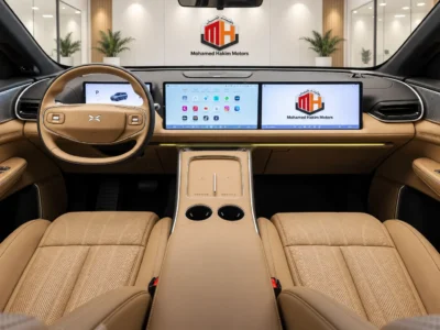 2027 XPENG G9 LONG RANGE ELECTRIC Vehicle Green Tan SUV GCC Specs Automatic
