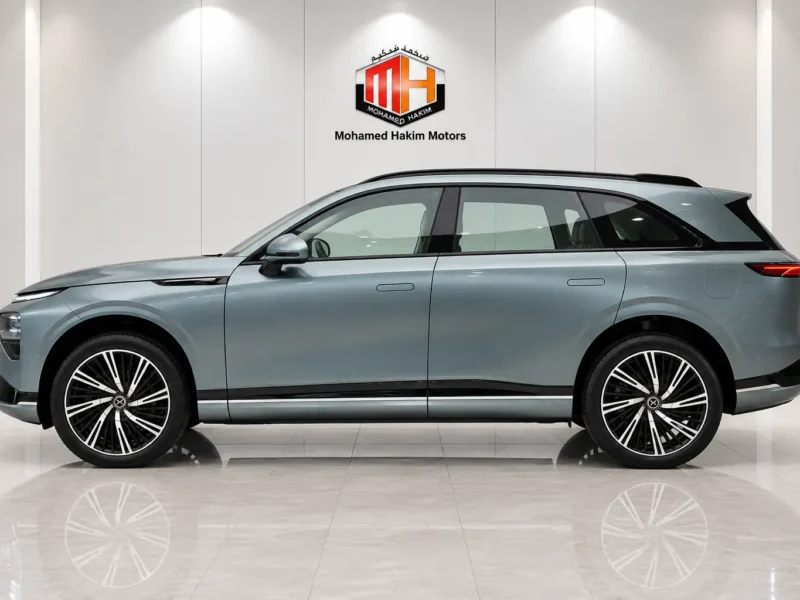 2027 XPENG G9 LONG RANGE ELECTRIC Vehicle Green Tan SUV GCC Specs Automatic