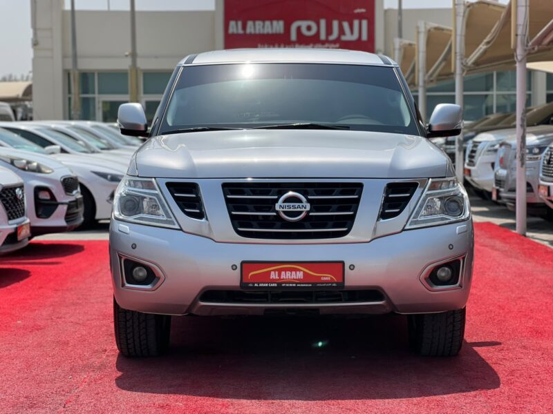 2016 Nissan Patrol LE 5.6 Litres V8 Petrol Engine Silver Beige SUV GCC Specs Clean Condition