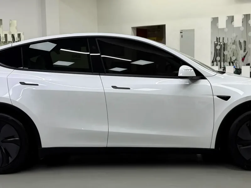 2025 Tesla Model Y Long Range Fully Electric Vehicle White SUV GCC Specs Excellent Condition