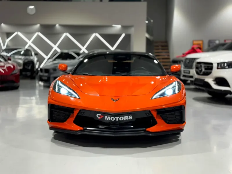 2025 Chevrolet Corvette Stingray 2LT 6.2L LT2 Naturally Aspirated V8 Engine Orange Black Coupe