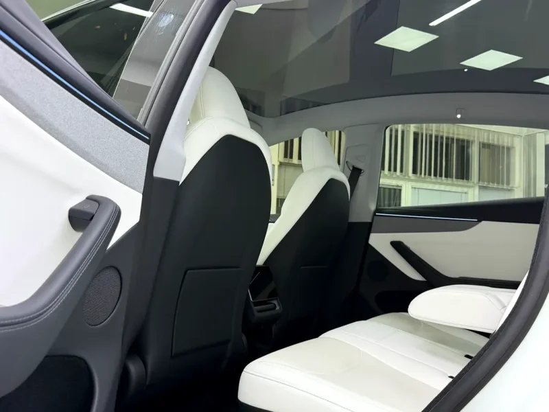 2025 Tesla Model Y Long Range Fully Electric Vehicle White SUV GCC Specs Excellent Condition