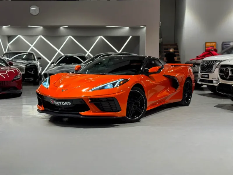 2025 Chevrolet Corvette Stingray 2LT 6.2L LT2 Naturally Aspirated V8 Engine Orange Black Coupe