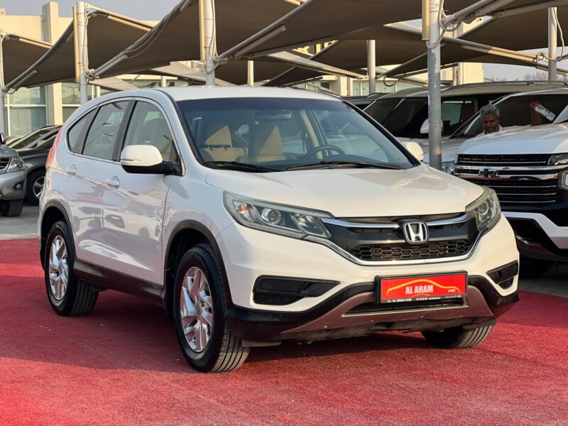 2015 Honda CR-V 2.4 Litres V4 Petrol Engine White Beige SUV GCC Specs AWD Automatic