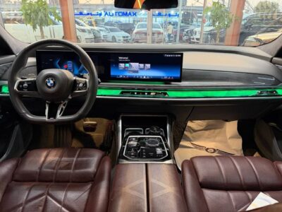 2023 BMW 760i xDRIVE M SPORT 4.4 Liters 8 Cylinders Petrol Engine Black Tan Sedan GCC