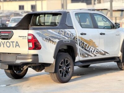 2027 Toyota Hilux Adventure 2.8 Litres 4 Cylinders Diesel Engine White Black Pickup Truck