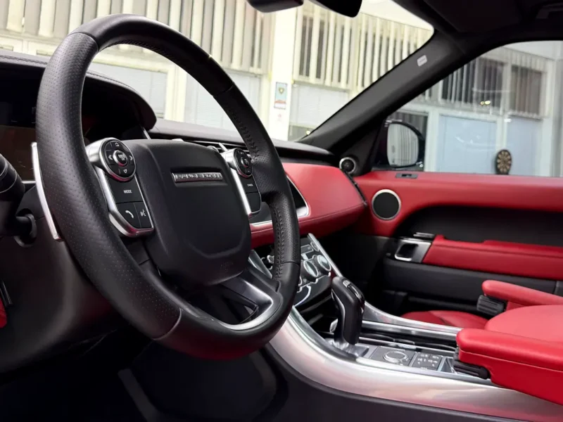 2017 Land Rover Range Rover Sport HSE Dynamic 6 Cylinders Petrol Engine White Red SUV