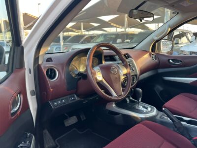 2020 Nissan Navara 2.5 Litres 4 Cylinders Petrol Engine White Red Pickup Truck GCC Specs