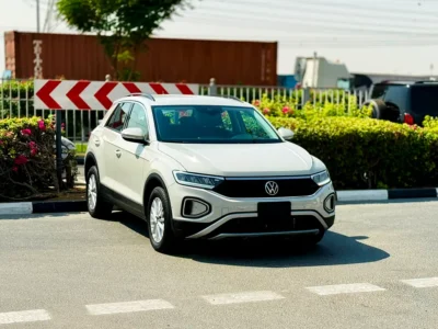 2024 Volkswagen T-Roc Life 1.4 Litres 4 Cylinders Petrol Engine White Black Crossover GCC
